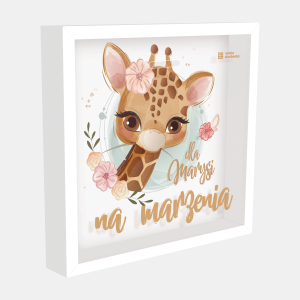 Ramka Skarbonka – Na marzenia – żyrafa