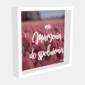 Ramka Skarbonka – Na marzenia do spełnienia – tulipany